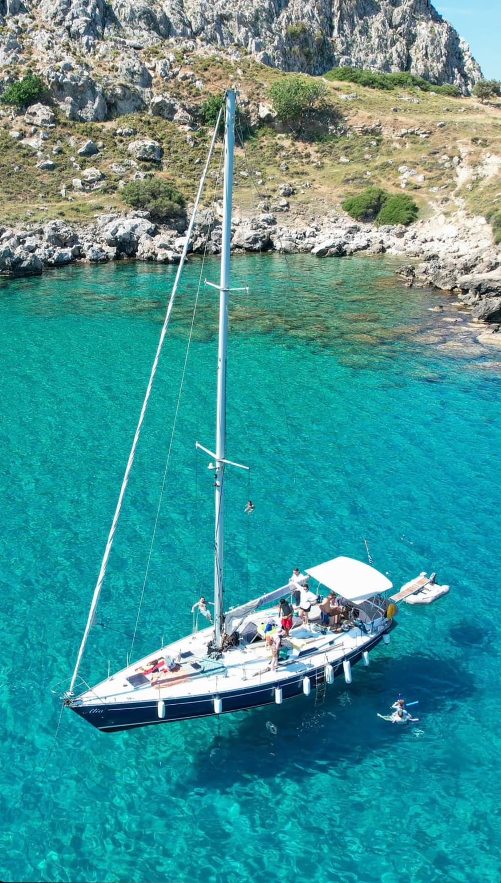 Bays of Paradise:Stegna sea caves to Agathi gold sand