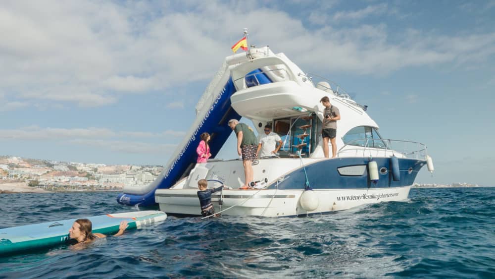 Luxury Yacht Escape (2 hours) : Secluded Bays, Gourmet Dining & 5-Star Service in Tenerife