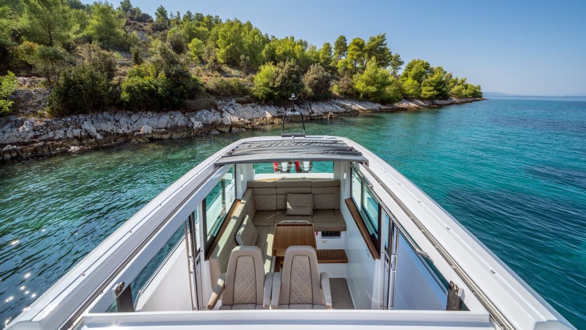 One day in Split on a motorboat