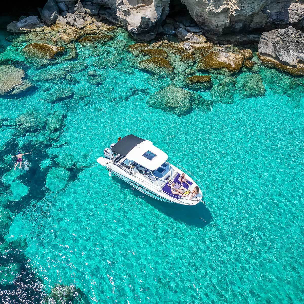 Discover Latsi: A full day of sun on a motorboat