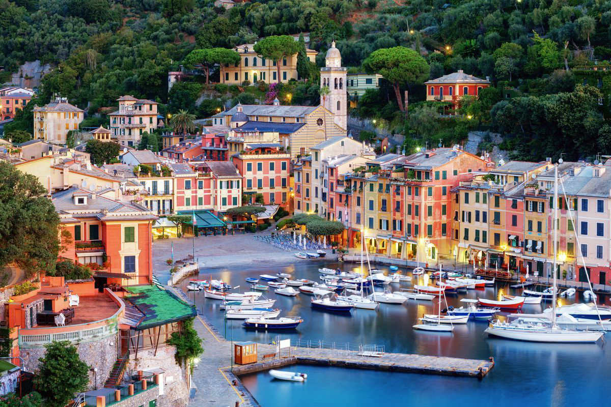 Zonsondergangaperitief in Portofino