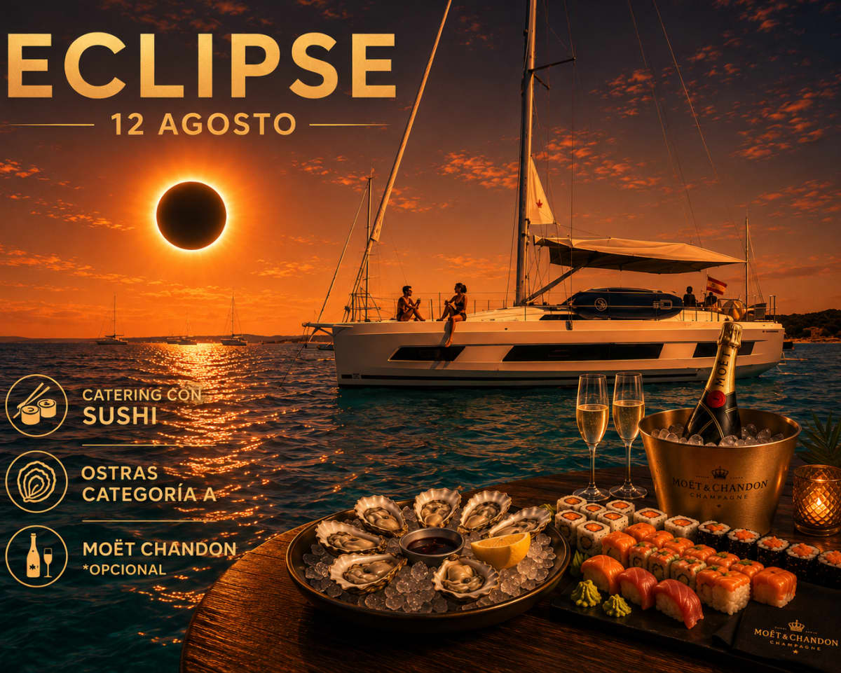 ECLIPSE 12 DE AGOSTO PREMIUM CON SUSHI, OSTRAS Y MOET CHANDON.