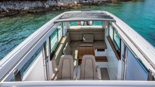 One day in Split on a motorboat