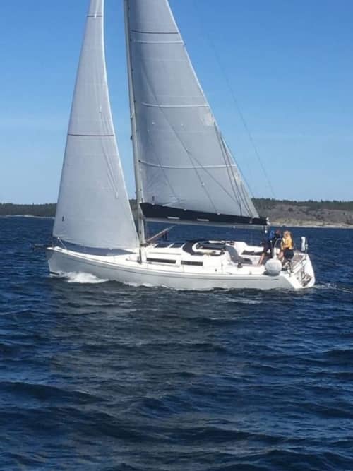 Triestebukten med segling