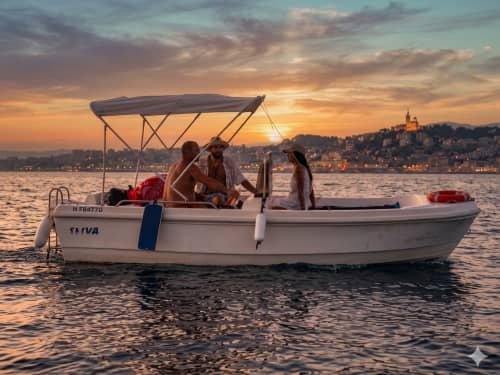 Sunset evening in Marseille