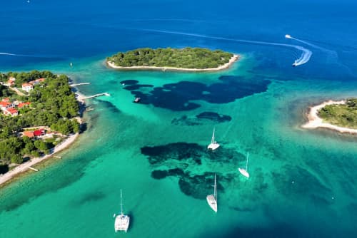 Blaue Lagune und Trogir: Private halbtägige Schnellboottour ab Split