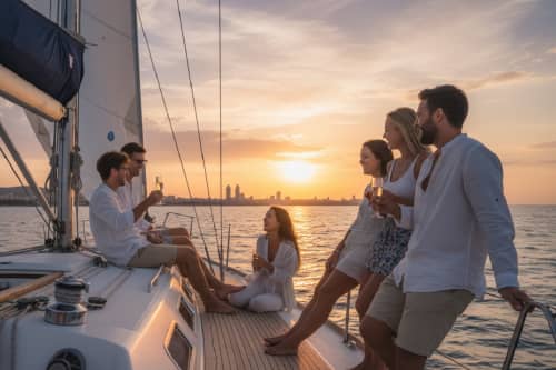 Shared sailing trip along the Barcelona coast