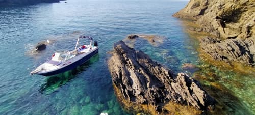 Private boat trip around Mahon on a motorboat