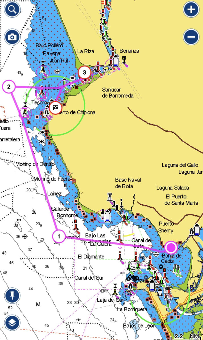 9h de navigation le long de la côte d'El Puerto de Santa María
