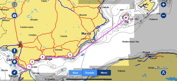 9h de navigation le long de la côte d'El Puerto de Santa María
