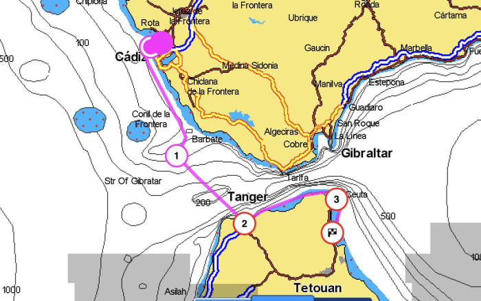 9h de navigation le long de la côte d'El Puerto de Santa María