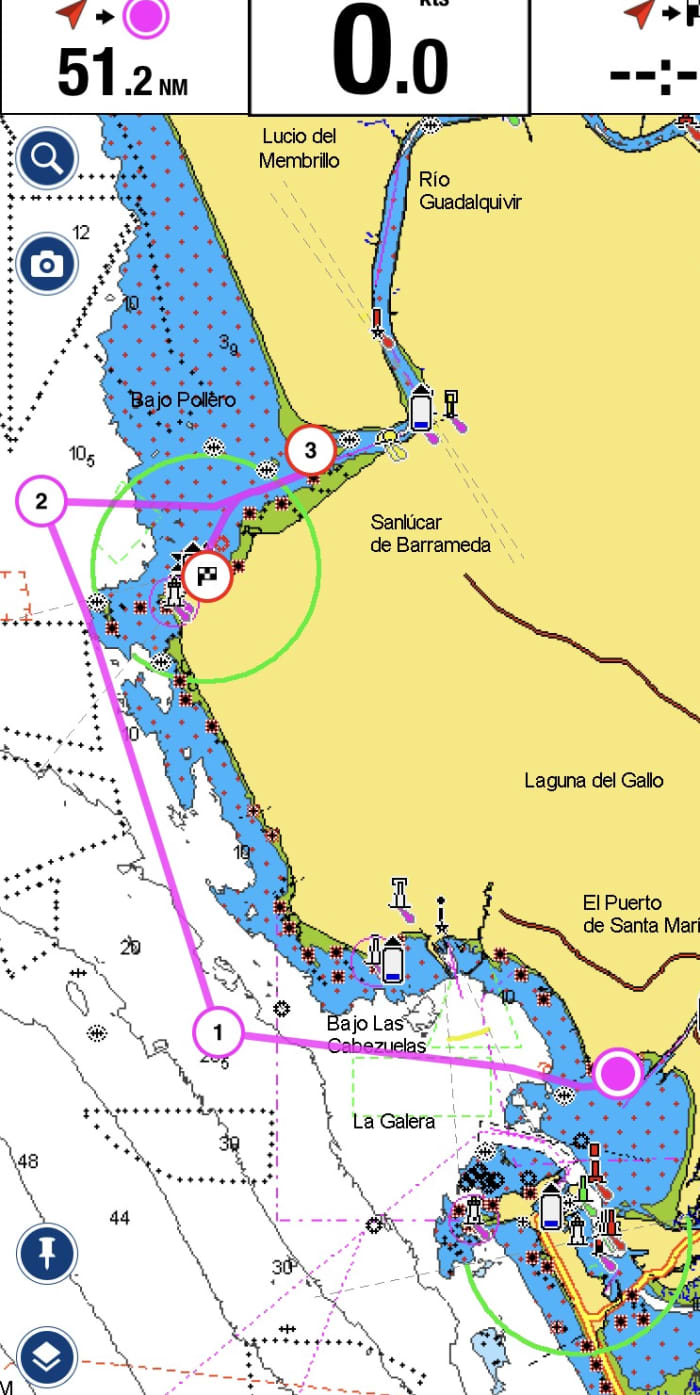 9h de navigation le long de la côte d'El Puerto de Santa María