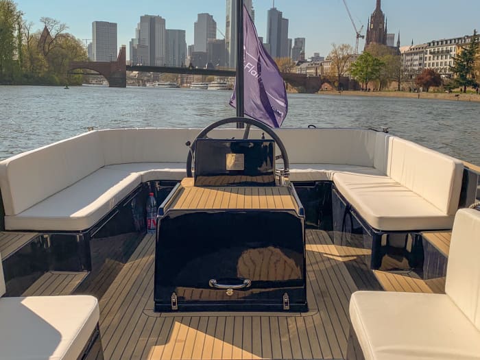 Celebrate your birthday on a party boat in Frankfurt with a skyline view - 1h30
