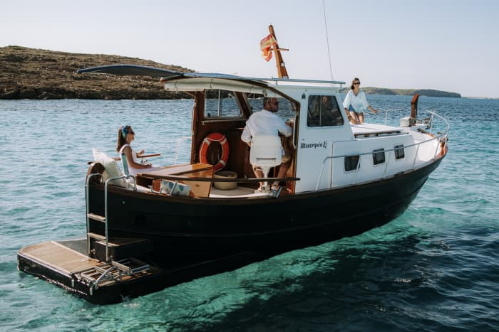 Explore Mahón by boat: A full day on the water aboard a motorboat