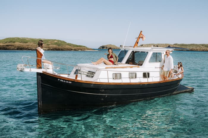 Explore Mahón by boat: A full day on the water aboard a motorboat