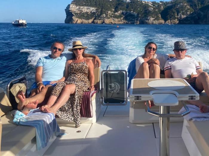 9-hour motor catamaran charter