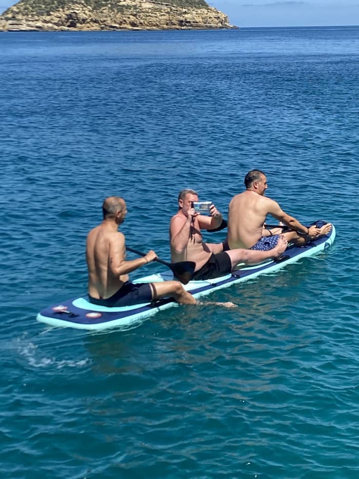 9-hour motor catamaran charter