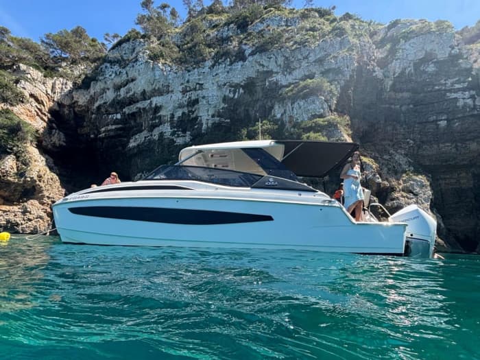 9-hour motor catamaran charter