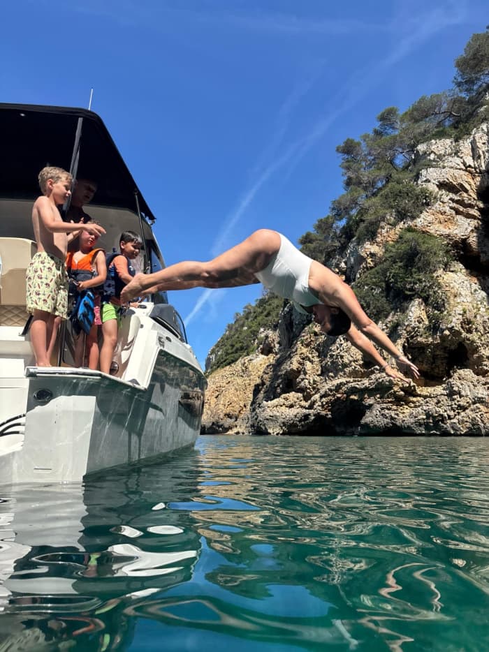 9-hour motor catamaran charter
