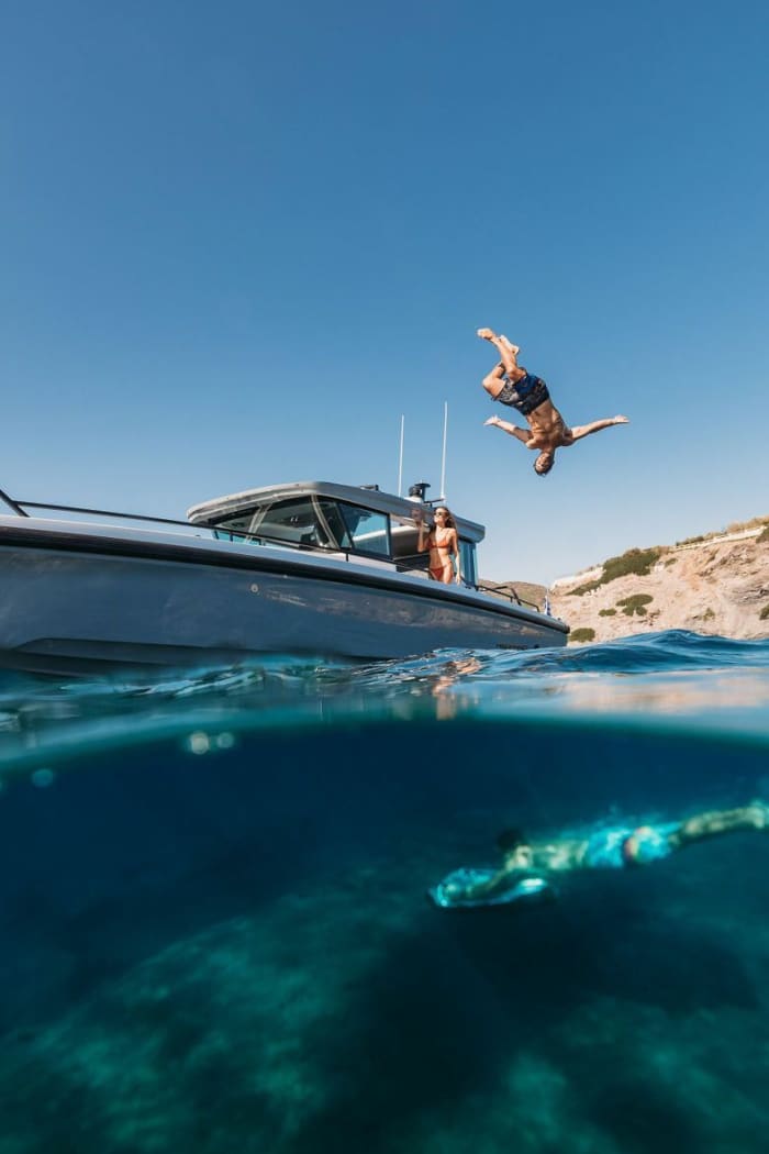 Explore Athens by boat: A full day on the water aboard a motorboat