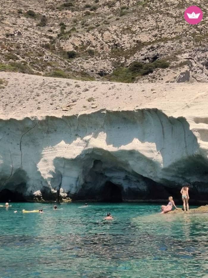 Antiparos Sea Caves & Despotiko Boat Tour from Paros