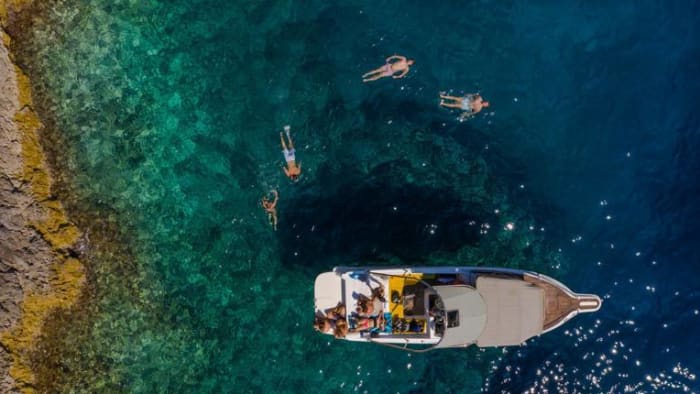 Discover the Croatian Coast on a Motorboat : Full Day