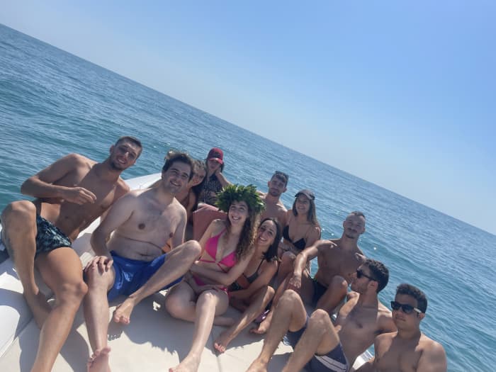 Ein Tag in Cesenatico auf einem Motorboot