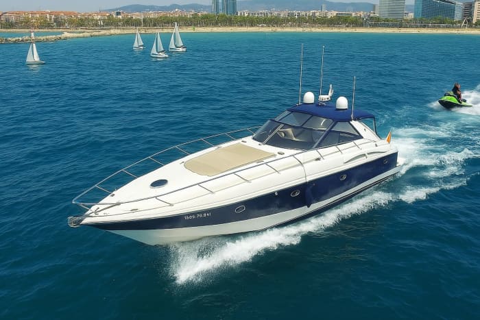 Sea and Speed: Private Yacht with Jet Ski in Barcelona