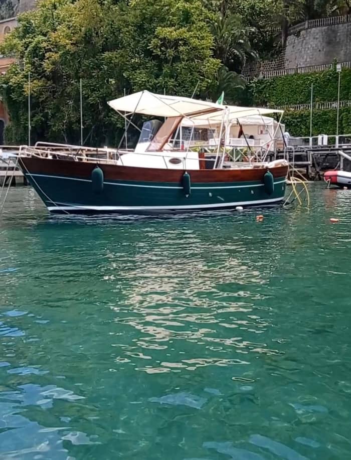 One day in Sorrento on a motorboat