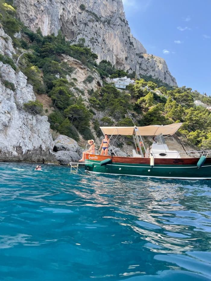 One day in Sorrento on a motorboat