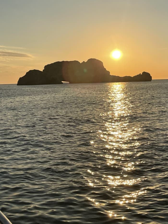 Ibiza golden sunset