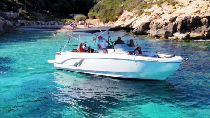 ⭐ ALLES INKLUSIVE (Skipper + Treibstoff) • Ganztagestour (8 Std.) in der Bucht von Palma + Paddlesurfen + TOP-Buchten
