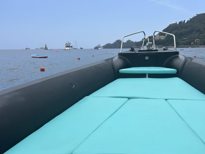 One day in Portofino on a motorboat