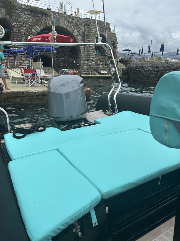 One day in Portofino on a motorboat