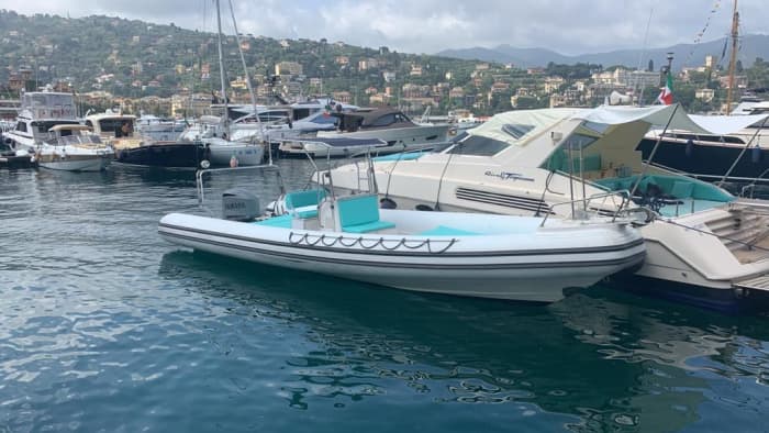 One day in Portofino on a motorboat