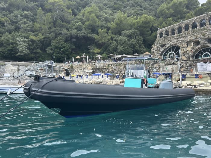 One day in Portofino on a motorboat
