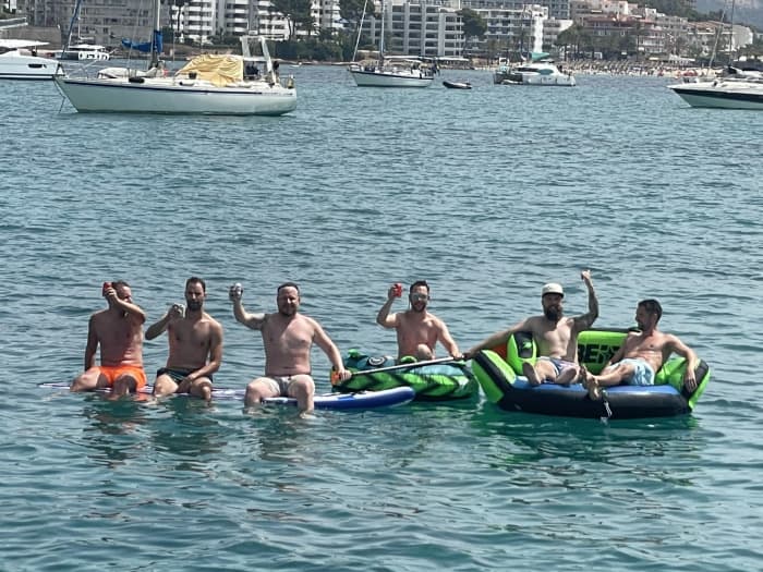 Explore Portals Nous by boat: A full day on the water aboard a motorboat
