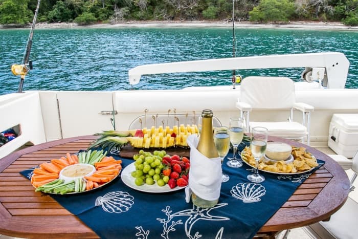 Half-day trip in Playa Panama on a motor yacht
