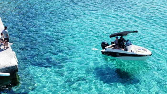 Free licences Half-Day Boat Rental – Easy Self-Drive Mykonos