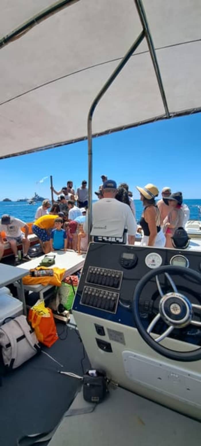 Escapada de ensueño siciliano: tour de medio día en catamarán por la costa de Taormina