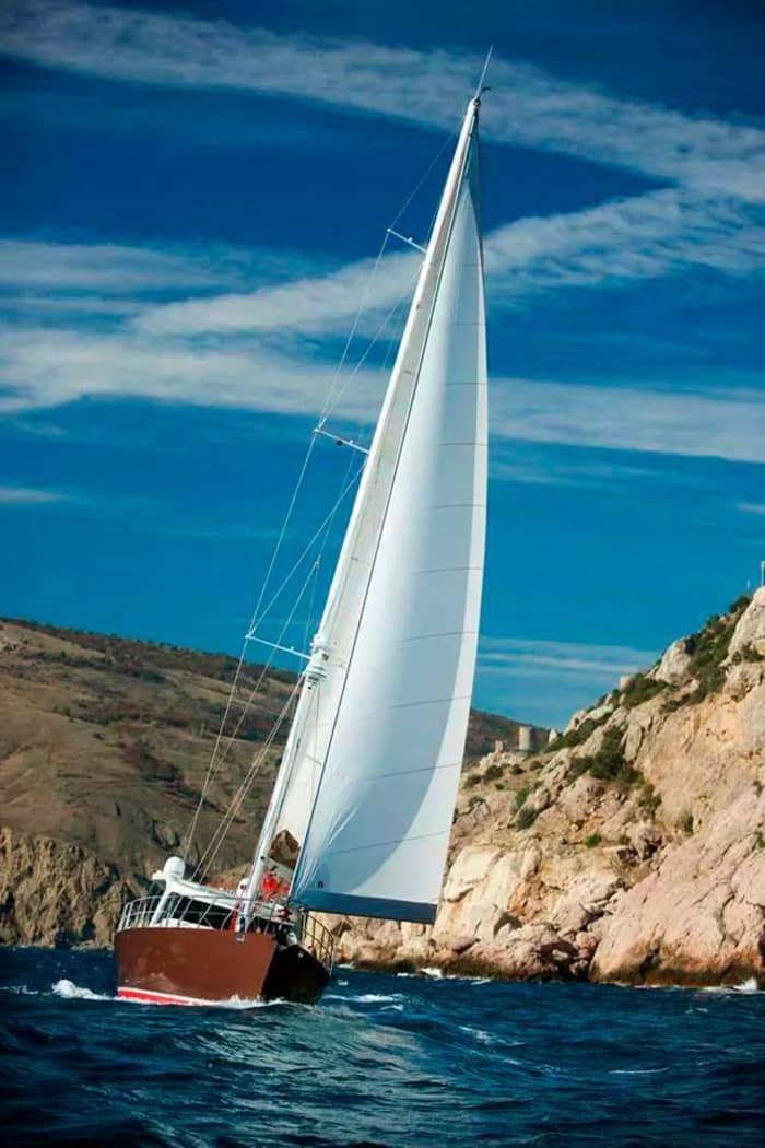 Genießen Sie einen Tag auf See in Tivat an Bord eines Segelboots.