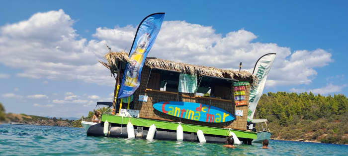 Aventure de 6,5 heures d'île en île à Ammouliani, Diaporos et au Lagon Bleu