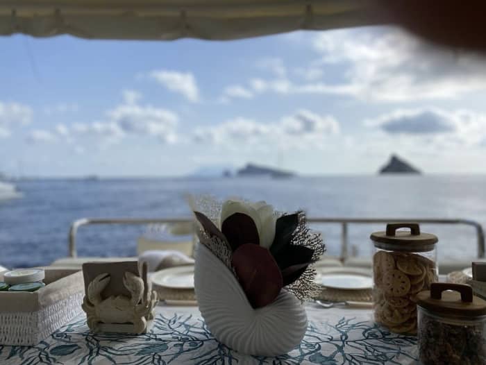A day exploring the island of Vulcano aboard a yacht