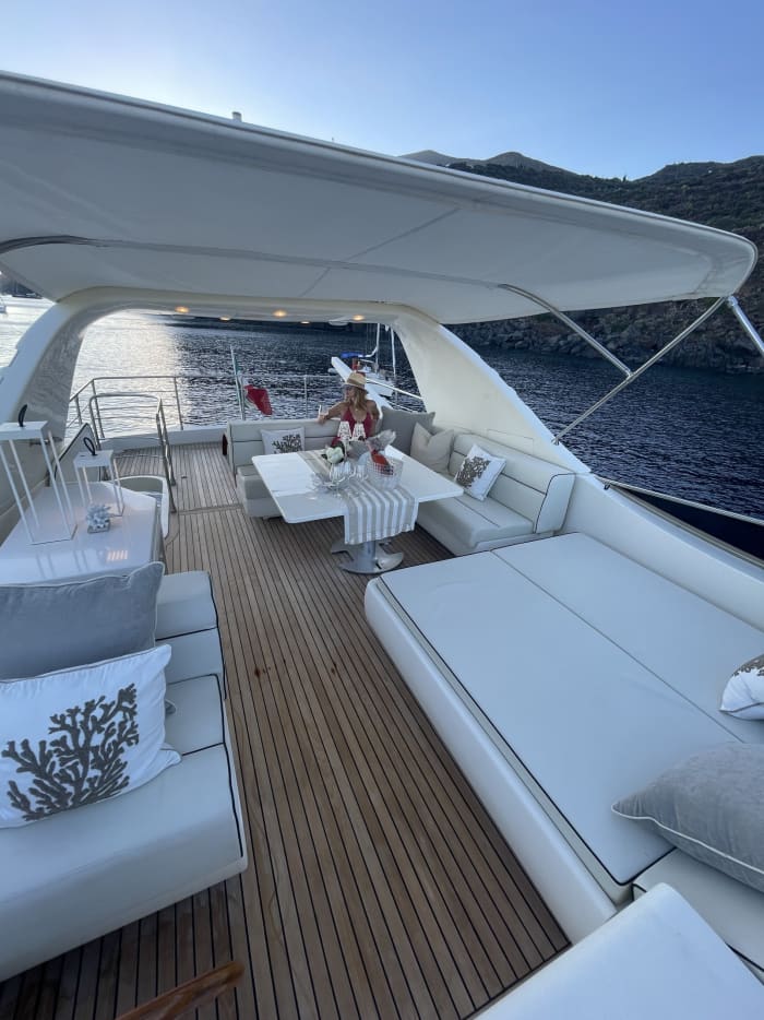 A day exploring the island of Vulcano aboard a yacht