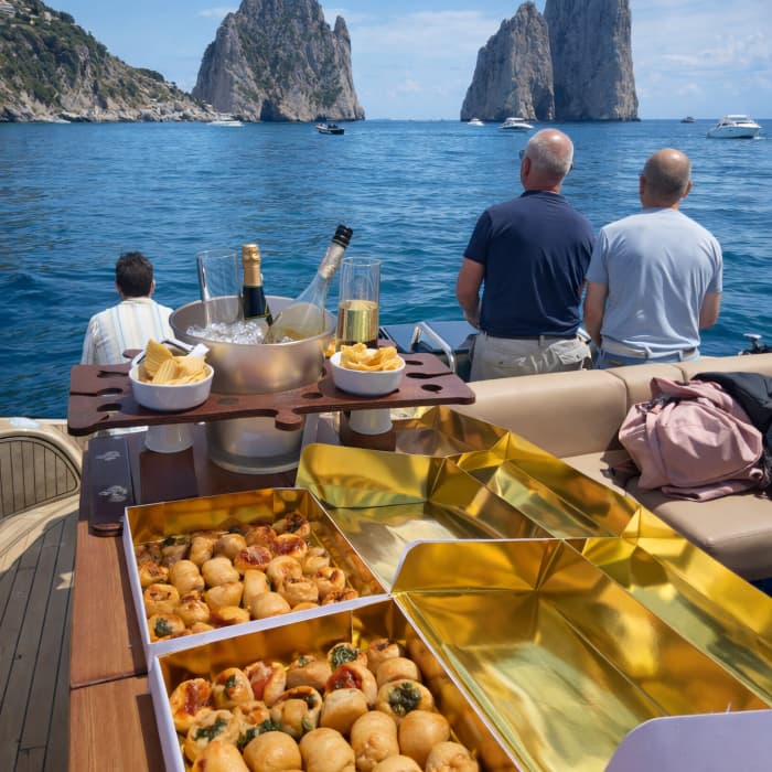 Capri in Style: Private Luxury Yacht Experience from Sorrento with Island Stop