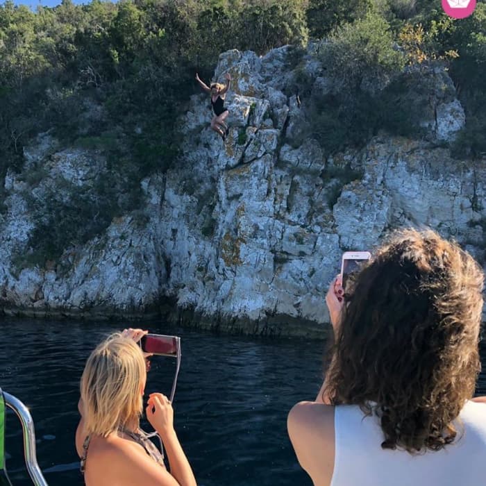 Een dagje in het paradijs: Blue Lagoon en Šolta-eilanduitstapje op een motorboot, beginnend in Split
