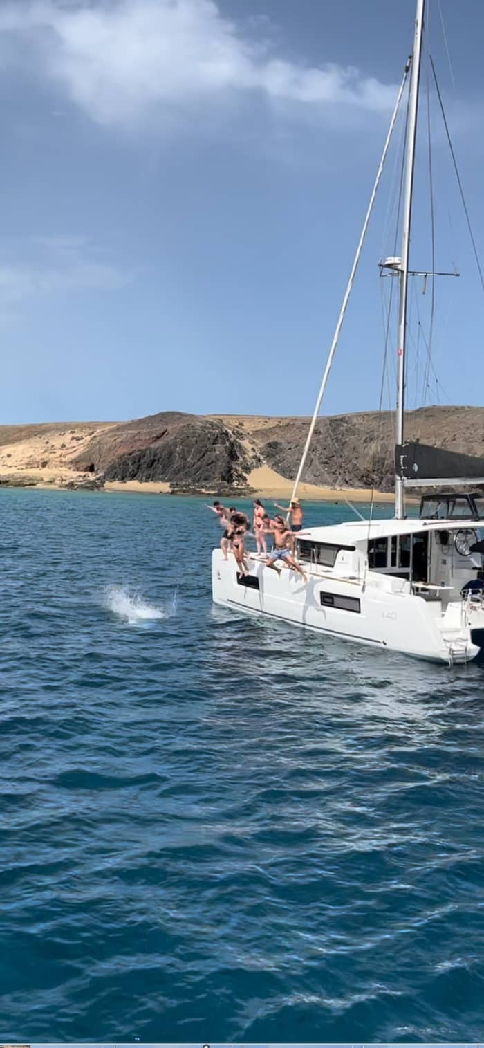 Set your course for joy: A full day of authentic sailing in Lanzarote on a catamaran