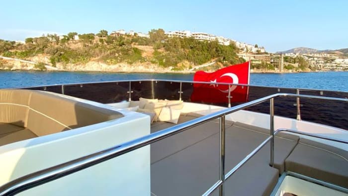 Luxe catamaranexcursie van een hele dag in Bodrum