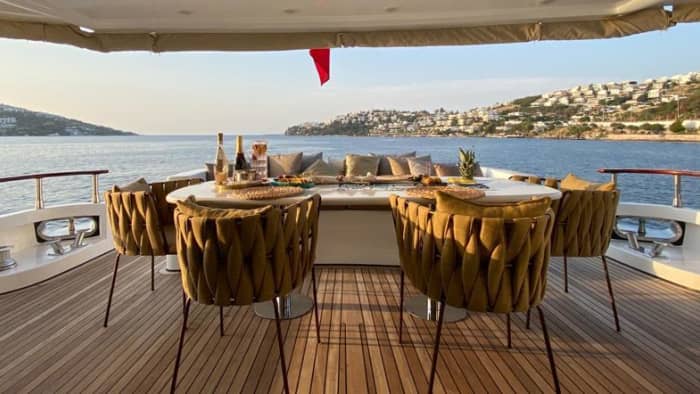 Luxe catamaranexcursie van een hele dag in Bodrum
