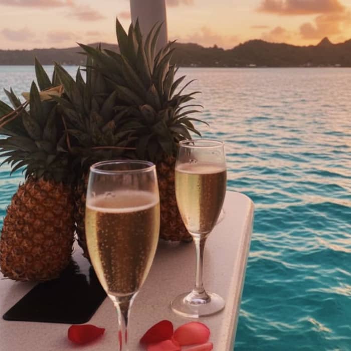 Toa Boat Bora Bora - Privé zonsondergangexcursie aan boord van de Majestic-boot.